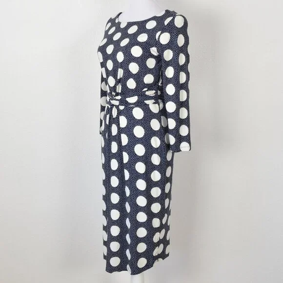 Boden Michelle Jersey Dress Polka Dot - 6 - Picture 8 of 9
